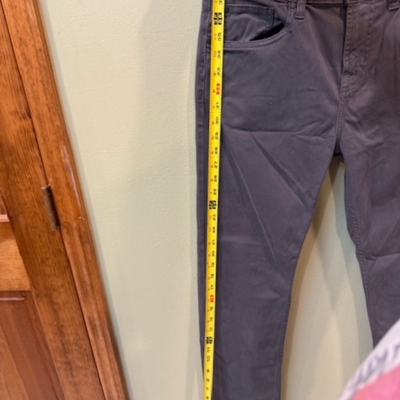 7 For All Mankind Jeans Mens 32 Gray Slimmy Luxe Performance Plus Stretch Denim - Picture 8 of 8